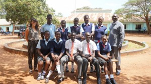 Group of sponsored students at a local high school.  